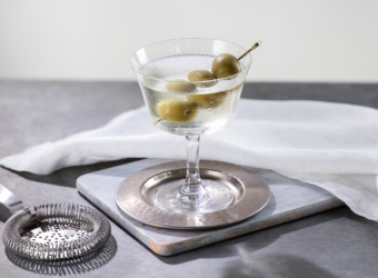 Gin Martini with olives