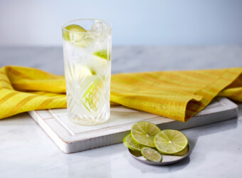 Gin-Rickey cocktail, gin cocktail, gin and soda