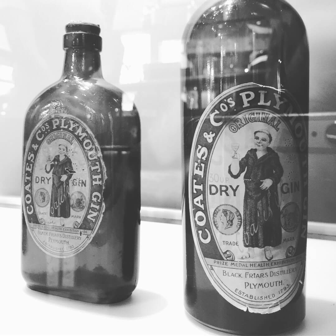 Vintage Plymouth Gin Bottles