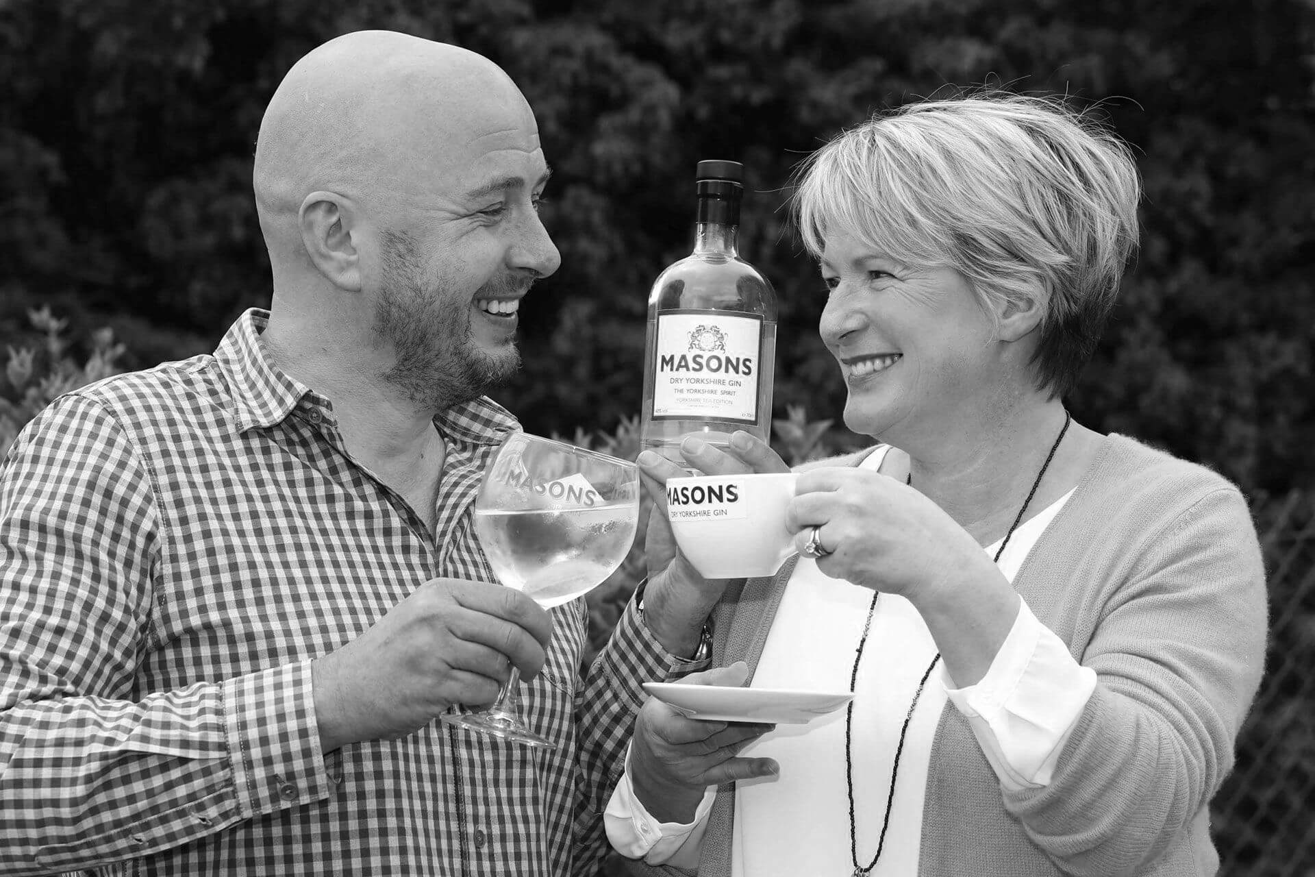 Masons Gin 2 Masons Gin Masons Yorkshire Gin Karl and Cathy Mason