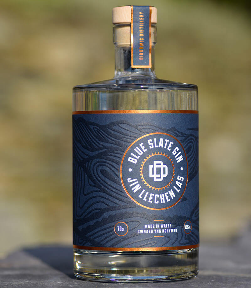 Blue Slate Gin, Dinorwig Distillery, Welsh Gin, Dinorwig